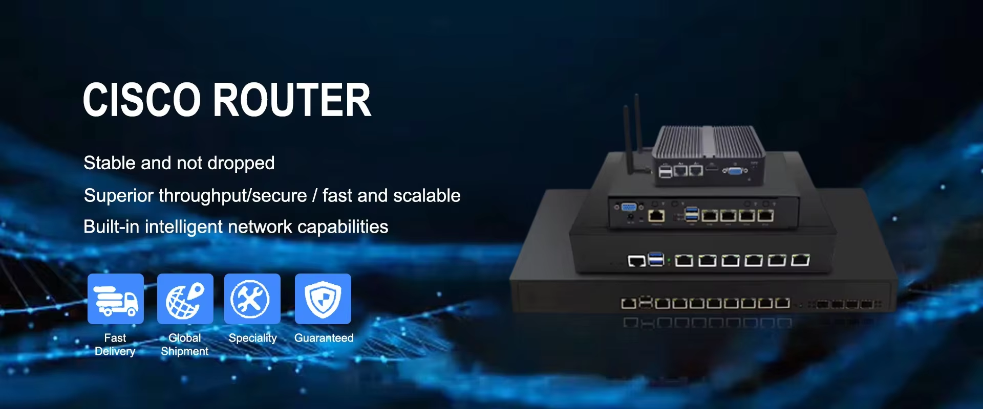 Silver Network Service Router Quality Networking Switch & Server and Workstation factory from China