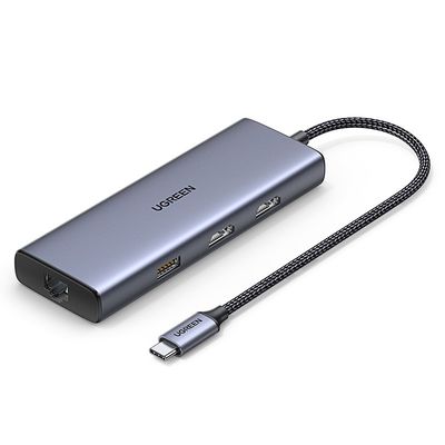 Bom preço Hub USB C com 4k/HDMI, Adaptador USB C para Ethernet 9 em 1, Estação de Docking USB-A 3.0 de 5 Gbps, PD 60W de Carregamento, Leitor de Cartão SD on-line