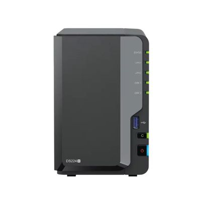 Bon prix Nouveau stockage réseau DS224 NAS sans disque à 2 baies avec interface USB 2U Rackmount DiskStation Interface SSD online