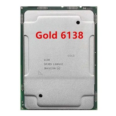 良い値段 オーダーメイド ゴールド 6138 プロセッサ サーバー CPU 20コア 27.5M キャッシュ 125W 2.0GHz CD8067303406100 SR3B5 6138 プロセッサ CPU オンライン