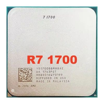 Dobra cena. R7 1700 procesor cpu 3.0GHz 8Core 16Thread 65W YD1700BBM88AE CPU Soket AM4 używany R7 1700 procesor cpu do płyty głównej pulpitu w Internecie