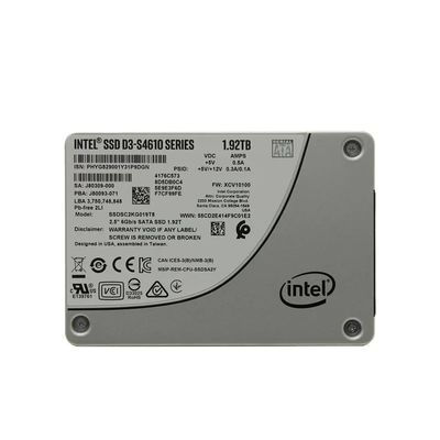 Guter Preis Personalisierte SSD D3-S4610 Serie SSDSC2KG019T801 1,92TB 3D SATA 3 6Gb/s 2,5-Zoll 7mm SFF Enterprise Server-Laufwerk Online