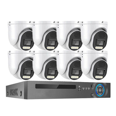 Harga yang bagus Metal Turret Dome 8 Channel Indoor Face Detection IP66 H.265 4K 8MP Kabel POE IP Jaringan Keamanan Rumah Sistem Kamera CCTV on line
