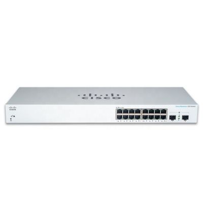 قیمت خوب سوئیچ گیگابیتی اترنت مدیریت‌شده CBS220-16T-2G با 16 پورت RJ-45، ظرفیت 36 گیگابیت بر ثانیه و امنیت IEEE 802.1x آنلاین