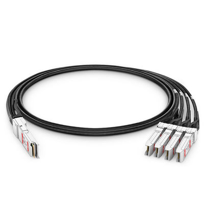 سعر جيد شاحن كابل USB عبر الإنترنت الأصلي 40g 100g Qsfp إلى Sfp 28 مجموعة كابل مخصصة Qsfp-4sfp10g-cu1m الانترنت