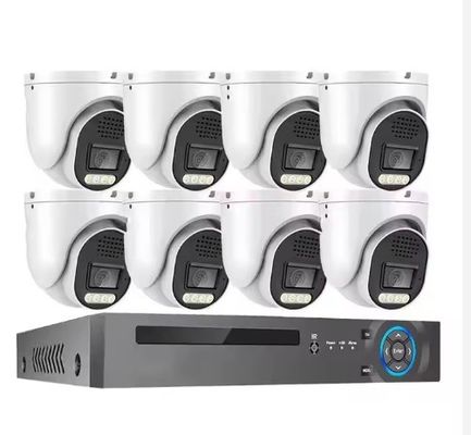 Harga yang bagus Metal Turret Dome 8 Channel Indoor Face Detection IP66 H.265 4K 8MP Kabel POE IP Jaringan Keamanan Rumah Sistem Kamera CCTV on line