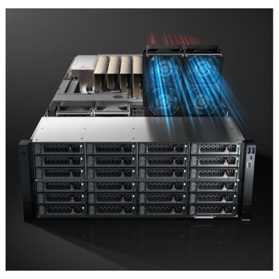 Bon prix génération Fusionserver G5500 V7 4U Serveur IA à 2 prises Avec 10 cartes GPU à double largeur et 24 lecteurs SAS/SATA 2.5 ou 3.5 en ligne