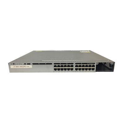 قیمت خوب QoS Function 3850 سری 24 پورت LAN Ba Se Stack Able Switch WS-C3850-24T-S قابل تنظیم و طراحی آنلاین