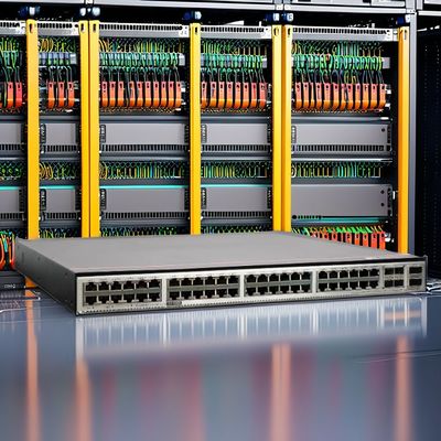 Buon prezzo Switch per Data Center 48 porte 10GE SFP e 6 porte 100GE QSFP28 per Reti Personalizzabili 10/100/1000Mbps in linea