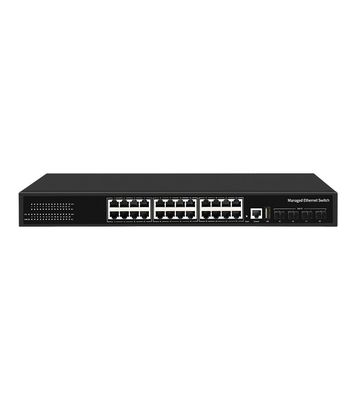 Goede prijs 10/100/1000Mbps Transmissiesnelheid 28 Port Switch SG3000-RX-24N4X met capaciteit en L3-beheerde functies ZX-SWTG3424S online