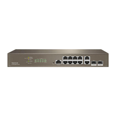 Goede prijs Stock Customized TEG5312F 10port L3 Managed Switch met 10*10/100/1000 Base-T Ethernet ports en 2*1000 Base-X SFP ports online