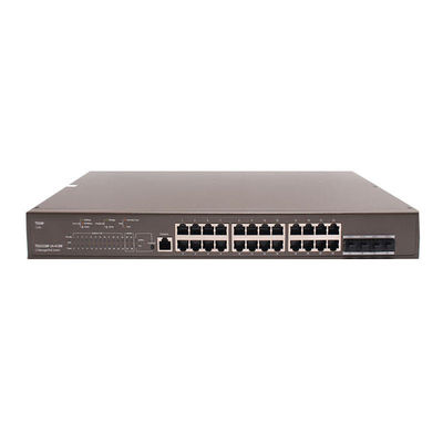 Guter Preis angepasster TEG5328P-24-410W L3 Managed POE Switch 370W Leistung und 802.1Q VLAN für 24*10/100/1000 Base-T Ethernet Ports Online