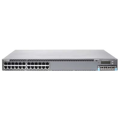 Хорошая цена Коммутатор Ethernet Juniper EX4100-24P с 24 портами с поддержкой PoE+ и скоростью 10/100/1000 Мбит/с для корпоративных сетей онлайн