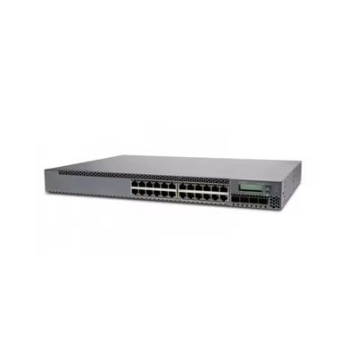Buen precio Interruptor Ethernet EX2300-24T-DC personalizado de 24 puertos para portátil con velocidad de transmisión de 10/100/1000Mbps y 4 X 1/10G SFP/SFP en línea