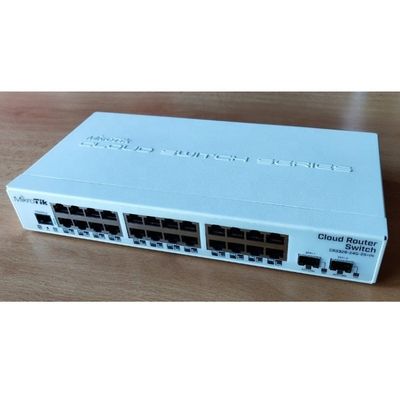 Good price CRS326-24G-2S-RM 24 Gigabit Port Switch With 2 X SFP+ Cages In 1U Rackmount Case online