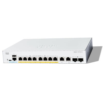 Good price C1300-8FP-2G Managed Networking Switch with 8 Port GE Full PoE and Stackable Design online