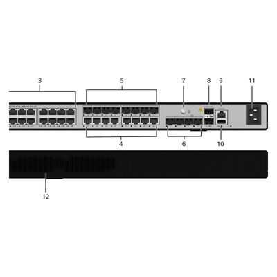 Хорошая цена S5735-L24LU8S4XE-QA-V2 24-портный гигабитный POE коммутатор с 48 портами Ethernet и накладной дизайном онлайн