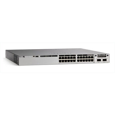 سعر جيد مبدل شبكات Cisco 9300 مع 24 منفذ SFP بسرعة 1 جيجابت، وصلات علوية معيارية ودعم الطبقة 2/3 الانترنت
