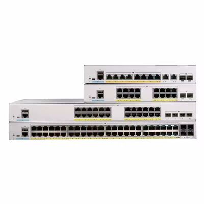 قیمت خوب C1300-48P-4G سوئیچ شبکه گیگابیت اصلی 48 پورت با ظرفیت 56 گیگابیت در ثانیه و 370 وات PoE آنلاین