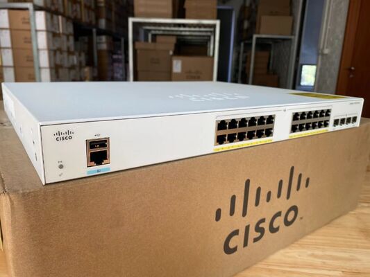 Goede prijs Originele C1000-24P-4X-L 24 poorten 195W PoE Budget 4x 10G SFP+ Uplinks Networking Switch online