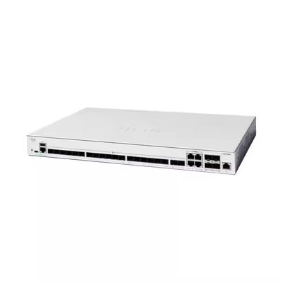 سعر جيد مفتاح Cisco C1300-24XTS جيجابت إيثرنت بـ 24 منفذًا مع ميزانية طاقة PoE+ بقوة 195 واط و 4 منافذ SFP+ بسرعة 10 جيجابت الانترنت
