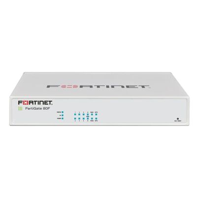Buen precio Fuego de seguridad Fortinet FG-80F con 8 puertos RJ45 10 Gbps NGFW Rendimiento de 700,000 sesiones 4 s Latencia Fuego de seguridad FortiGate 80F en línea