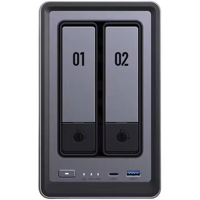 Bon prix UGREEN NASync DXP2800 NAS de bureau à 2 baies, stockage connecté au réseau du processeur quadricœur Intel N100 (sans disque) en ligne