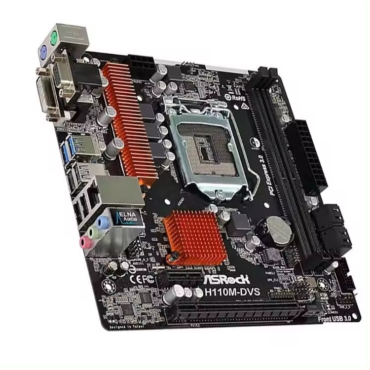 ASROCK H110M DVS LGA1151 DDR4 32G PCI-E 3.0 için özel H110M Masaüstü Ana tahtası