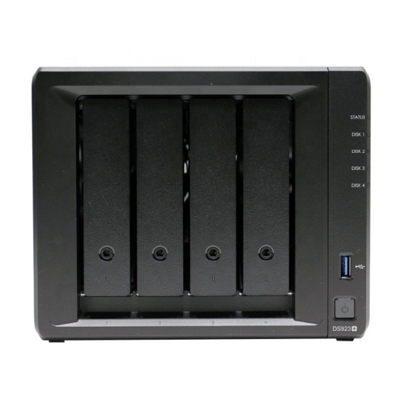 Synology DS923+ NAS Storage - 4GB DDR4 ECC, 4-Bay SATA/SSD