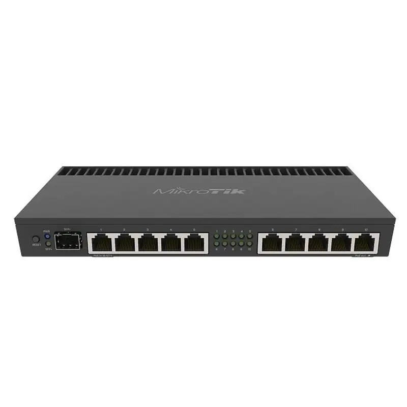 Swisstronics Rackmount Router 10xGigabit Ethernet Routers 1U Rackmount RB3011UiAS-RM Wi-Fi 802.11ac ...