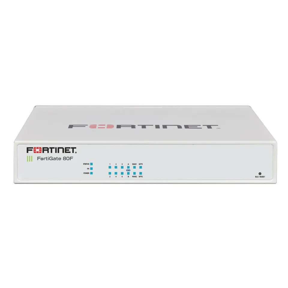 Fortinet FG-80F Firewall - 10Gbps NGFW, 8 RJ45 Ports, 1.5M Sessions