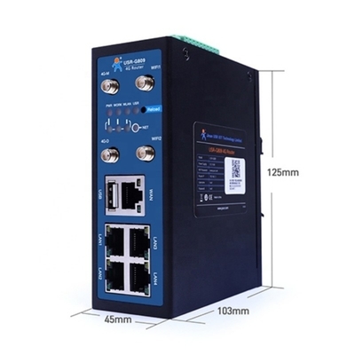 좋은 가격 오리지널 USR-G809 산업용 셀룰러 VPN 라우터 LTE & IO 게이트웨이 라우터 온라인으로