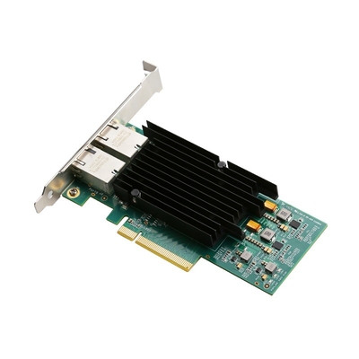 ভালো দাম 10G/5G/1G 2 পোর্ট RJ45 lan কার্ড একাধিক নেটওয়ার্ক গতি বিভিন্ন কার্ড পরিষেবা মান (QOS) সমর্থন 10Gbps পর্যন্ত রান অনলাইন