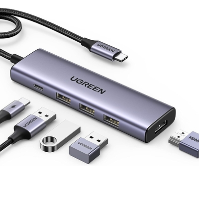 ভালো দাম 5 ইন 1 ইউএসবি সি মাল্টিপোর্ট হাব 100W 5Gbps ইউএসবি সি ডংলে ম্যাকবুক প্রো এর জন্য অনলাইন