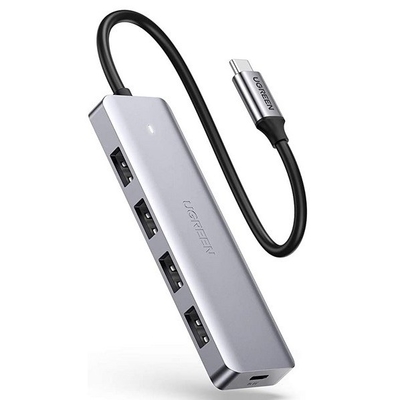 قیمت خوب USB C Hub 4 پورت، USB C به USB Hub با 4 USB 3.0, USB C Splitter برای لپ تاپ آنلاین