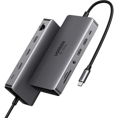Goede prijs Revodok Pro 211 Laptop Docking Station 11 In 1 USB C Dock Dual HD-MI 10GBPS Data Port 100W PD Gigabit Ethernet CM-681-15965 online