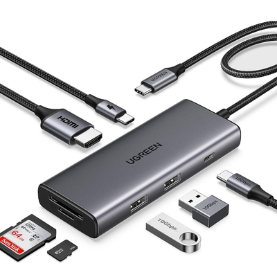 İyi bir fiyat. Revodok Pro 107 USB-C Hub 7 in 1 10Gbps USB C 3.2 & 2 USB-A 3.2 4K-HDMI, 100W Güç Teslimi, SD / TF Kart Okuyucu çevrimiçi