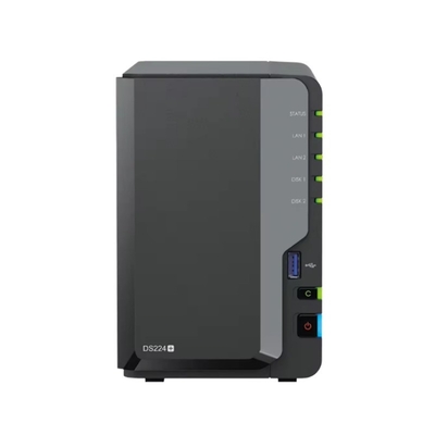 سعر جيد تخزين شبكة جديد DS224 2-Bay Diskless NAS مع واجهة USB 2U Rackmount DiskStation واجهة SSD الانترنت