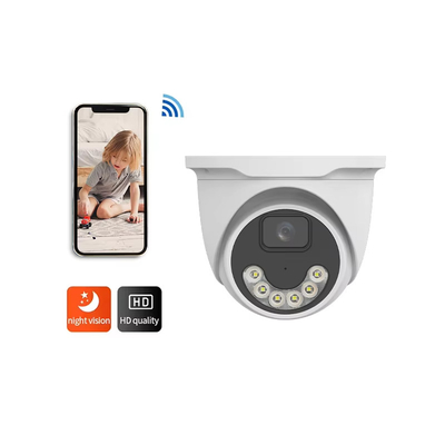 Goede prijs Dual Light Night Vision IP CCTV Cam Home Network Camera De Seguridad 4Mp Indoor Security Dome Camera online