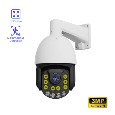Bon prix Caméra IP à haute vitesse PTZ POE Caméra IP à double lumière Sécurité audio CCTV 4k Caméra de sécurité Cctv extérieure en ligne