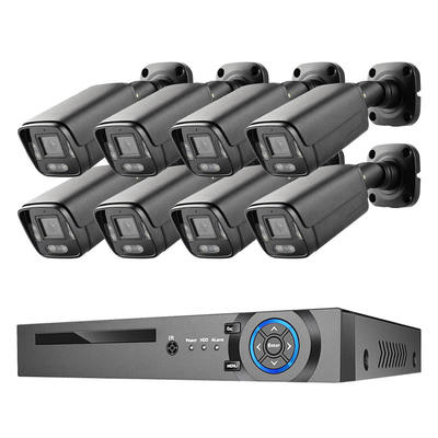 좋은 가격 맞춤형 8채널 야외 얼굴 탐지 H.265 4K 8MP 유선 POE IP 네트워크 보안 홈 CCTV 카메라 시스템 온라인으로