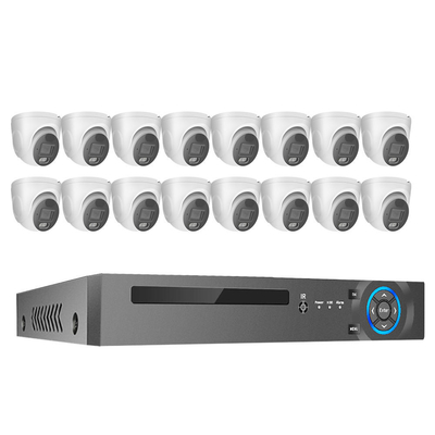 Goede prijs 4K 16Channel 8MP Buitenhuiscamera Beveiligingssysteem PoE NVR Kit Cctv Ip Camera's Bewakingsbeveiligingssysteem online