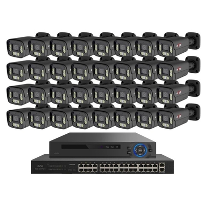 سعر جيد 32 قناة كاميرا Poe Cctv 8MP 4K نظام كاميرا Poe الأمنية الخارجية الانترنت