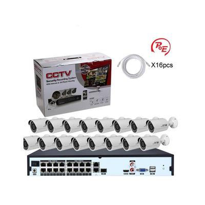 ভালো দাম কাস্টমাইজড 16CH 1080P 2MP POE নজরদারি ওয়্যার আইপি ক্যামেরা এনভিআর কিট অনলাইন
