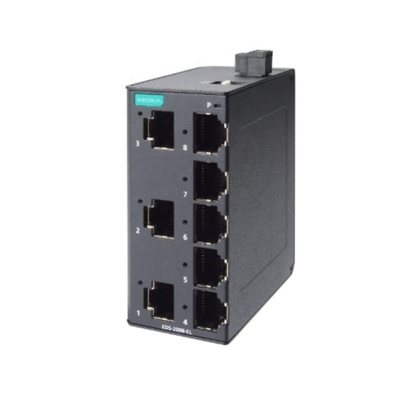 Guter Preis 100% Original-Eintrittsschalter EDS-2008-EL mit 8-Ports-Unmanaged Ethernet-Switches mit QoS-Funktion und Metallgehäuse Online