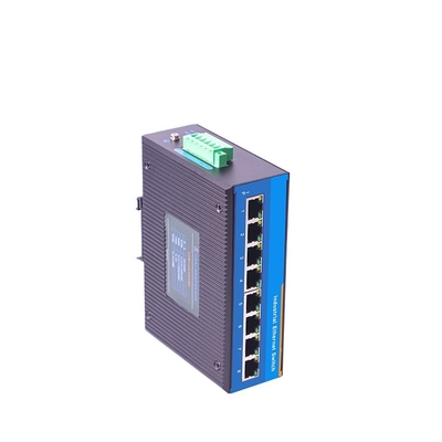 Bom preço 8 Portos Industrial Ethernet Switch com Comunicação Full-Duplex Half-Duplex 10G Velocidade POE SNMP QoS SFP DIN-Rail Mounting on-line