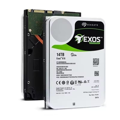 Καλή τιμή 12.0ms Μέσος χρόνος αναζήτησης Προσαρμοσμένος Sea Gate 14TB HDD 7200 RPM 256MB SAS 12Gb/s Δίσκος σκληρός ST14000NM002G Χαμηλό επίπεδο θορύβου σε απευθείας σύνδεση