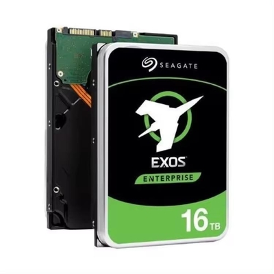 좋은 가격 1.5Gb/s 인터페이스 속도 시게이트 엑소스 16TB 엔터프라이즈 HDD SATA 6Gb/s 512e/4Kn 7200 RPM 256MB 캐시 3.5