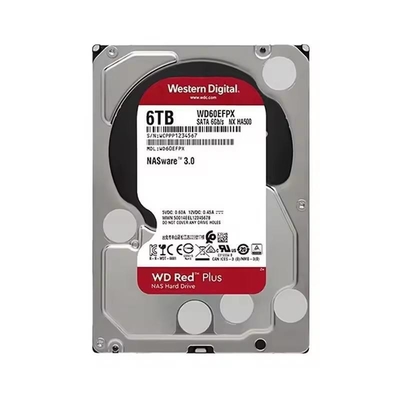 좋은 가격 레드 플러스 WD60EFPX 6TB NAS 하드 디스크 드라이브 5400 RPM 클래스 SATA 6Gb/s 256MB 3.5 인치 HDD 및 빠른 평균 검색 시간 온라인으로