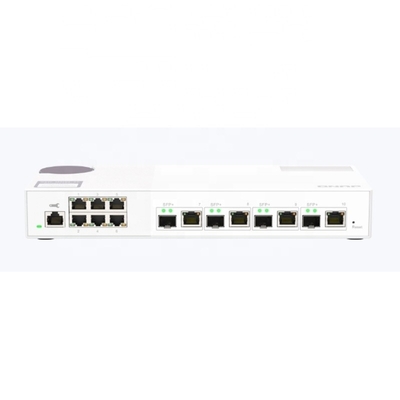 Bon prix QSW-M2106-4C Ports composites 4*10GbE SFP /RJ45 et ports Ethernet 6*2.5GbE L2 Commutateur NMS basé sur le Web avec fonction POE en ligne